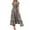Blue, variant on Xunlbb Summer New Women's Dress Bohemian Style Dress V-neck Floral Print Large Hem Long Dress Short Sleeves Trendy Summer Beach Sundress Plus Size S-XXXL