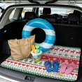 thumbnail image 2 of Yuyamidu Christmas Reindeer Car Trunk Mat 29" x 39" Universal Scratchproof Cargo Liner, Full Protection Vehicle Accessories Fits for Most Cars SUV and Sedan, 2 of 7