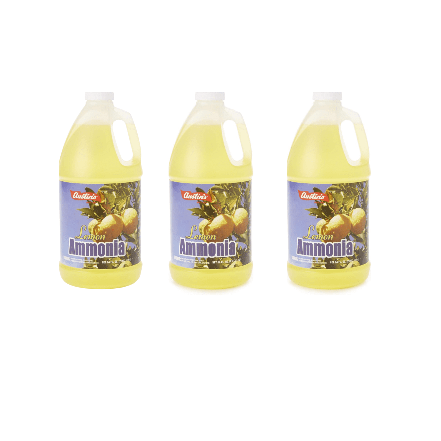 Austin's Lemon Ammonia Multi-Surface Cleaner, 64 fl oz, 1 Bottle
