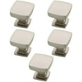 thumbnail image 3 of Franklin Brass P29542z-B-5Pack Parow 1-1/8" Square Cabinet Knob - Satin Nickel, 3 of 7
