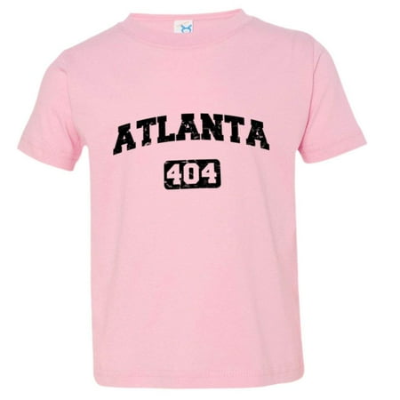 

PleaseMeTees™ Toddler Atlanta 404 Area Code Distressed HQ Tee