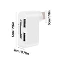 thumbnail image 2 of Wzzjkit Household Essentials 4-in-1 Rotating USB Hub Multi Functional Card Reader Splitter One To Three Port Extension USB HUB, 2 of 2
