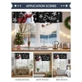 thumbnail image 6 of Valances for Windows Christmas Snowman Rod Pocket Cafe Window Treatments Valance Curtains for Kitchen Bathroom Laundry Basement Windows 56"x16", 6 of 7