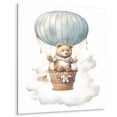 thumbnail image 2 of Designart "Dreamy Bear Cub in a Kids Nursery I" Animals Bear Metal Wall Decor, 2 of 5