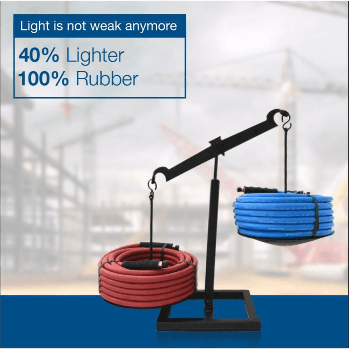 BluBird BB3825 3/8" x 25' Lightweight Polyester Braided Rubber Air Hose
