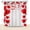 Red 2250, variant on Red Pink Hearts Shower Curtain Valentine''s Day Bathroom Curtain Set Sweet Love Polyester Fabric Bathtub Decor with 12 Hooks 72x72 Inches