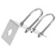 thumbnail image 2 of Car Radio Antenna Bracket Stainless Steel UBolt Clamp Compatible with Car Radio Antenna Balcony-YM, 2 of 5
