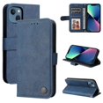 thumbnail image 1 of Funda de piel para iPhone 14, color azul, 1 of 5