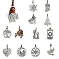 thumbnail image 1 of goowrom Christmas Tree Ornament, Solid Pewter Hanging Decoration for Home Restaurant, Holiday Gift, 1 of 8