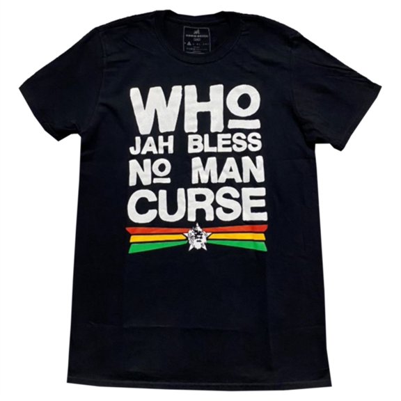 RIDDIM DRIVEN WHO JAH BLESS NO MAN - MEN TSHIRT- LG