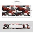 thumbnail image 2 of White Black Red Camo Gaming Mouse Pad Large XL Long Extended Pads Big Mousepad Keyboard Mouse Mat Desk Pad Home Office Decor Accessories for Computer Pc Laptop, 2 of 6