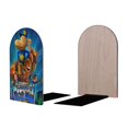 thumbnail image 2 of Hombre Perro Sujetalibros decorativos temáticos, tope para estantería con base antideslizante, uso dual para hogar y oficina - 2 piezas, 2 of 6