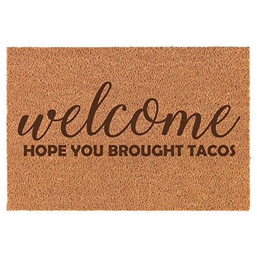 Funny Door Mat 24 x 35 Inches Tacos Doormat Funny Funny Door Mat Funny Doormat I Only Open This Door For Tacos welcome Mat Housewarming Gift