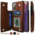 thumbnail image 4 of Leather Flip Wallet Case Card Holder Phone Back Cover for Samsung Galaxy S20 FE (Red), 4 of 8