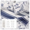 thumbnail image 3 of Nautical Cotton Quilt Set - Lightweight, Soft, All-Season - 2-Piece Reversible Bedding Set (Twin / Twin XL, Seacoast Memories), 3 of 6