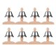 thumbnail image 3 of Juego de campanas de mano de 8 notas, campanas musicales de percusión, juguete educativo temprano, instrumentos musicales de percusión, juguetes para niños, arte musical, madera de haya, 3 of 7