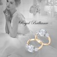 thumbnail image 6 of Samie Collection Royal Engagement Rings for Women Inspired by Princess Meghan Markle's Wedding: 3.67ctw Cushion Cut Cubic Zirconia in 18K Yellow Gold Plating, Size 5 to 10, 6 of 8