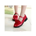 thumbnail image 6 of Ritualay Mary Jane Shoes for Girls Bow Dress Shoes Comfort Casual Uniform School Shoes(Little Kid/Big Kid) Red 12c, 6 of 8