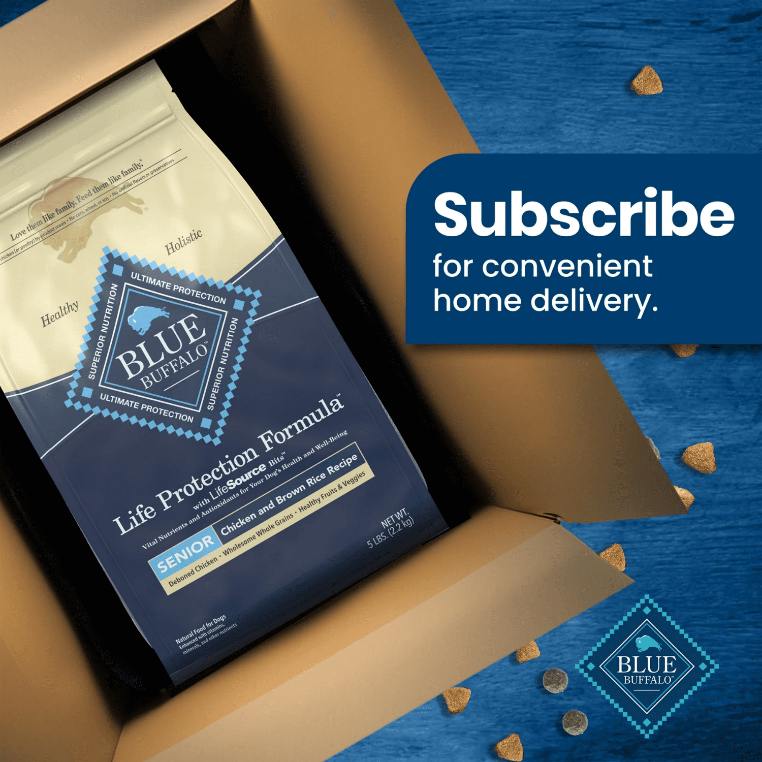 BLUE Life Protection Formula recette poulet et riz brun pour chiens âgés