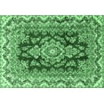 thumbnail image 1 of Ahgly Company Indoor Rectangle Medallion Emerald Green Traditional Area Rugs, 7' x 9', 1 of 4