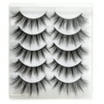 thumbnail image 2 of Fridja Eyelashes 3D 3D Eyelashes Thick Eyelashes 5 Pairs Pack High-grade Fiber, 2 of 6