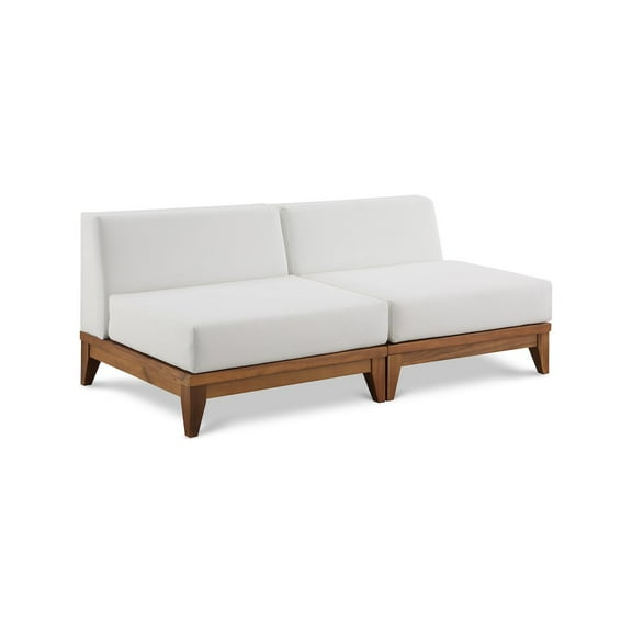 Meridian Furniture Rio Off White Water Resisting Fabric Modular Sofa