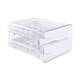 thumbnail image 2 of Fiudx Ofertas flash del día Cajas de Almacenamiento Transparentes 40-Cajas de Doble Capa- Cajas de Conservación Estilo Cajón-Cajas para Refrigerador de Cocina- Bandejas, 2 of 7