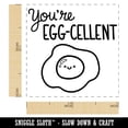 thumbnail image 2 of You're Egg-cellent Excellent Motivational Quote Pun Self-Inking Rubber Stamp Ink Stamper - Fuchsia Ink - Small 1 Inch, 2 of 7