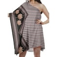 thumbnail image 3 of Moomaya One Shoulder Maxi Dresses Women Printed Plus Size Kaftan Beach Dress, 3 of 6