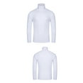 thumbnail image 5 of Tnhcen Mens Thermal Long Sleeve Shirt Men's Turtleneck Long Sleeve Solid Colour Stretch Slim Fit Bottoming Top Blouse, 5 of 5