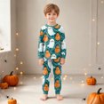 thumbnail image 7 of Futezty Toddler Boys Girls Halloween Pumpkin Pajamas Cute Ghost Print Pjs for Boy Jammies Little Kids Sleepwear Clothes Sets 2T-9T, 7 of 7