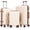 Beige, variant on 20 24 28 Inch 3 count Luggage Set Hardshell, Durable ABS Hard Shell Luggage Sets with Smooth Spinner Wheels, Lightweight Travel Suitcase for Business & Family Vacations with Combination Lock()