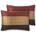 thumbnail image 2 of Mainstays 7-Piece Red Striped Hudson Comforter Set, Full/Queen (Adult), 2 of 6
