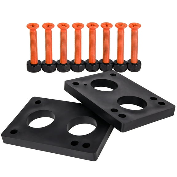 Cal 7 Skateboard 1/4" Riser Pads and 1.25" Hardware (Orange)