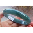 thumbnail image 2 of Icy Green Natural A JADE Jadeite Circle Bangle Bracelet 59 mm 703484 TN, 2 of 19