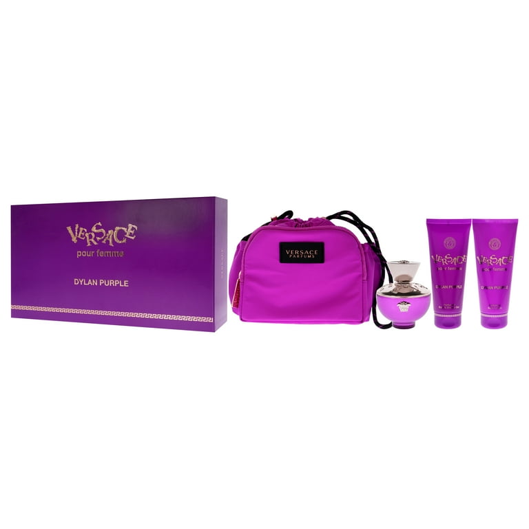 Versace Pour Femme Dylan Purple Perfume & Body Wash 4 Pcs Gift Set