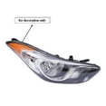 thumbnail image 2 of Miumaeov Headlight Assembly for 2011 2012 2013Hyundai Elantra Halogen Headlight Projector Headlamp Right Passenger Side Replacement Front Head Light Lamp Housing 92101-3Y00 HY2502161, 2 of 13