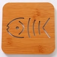 thumbnail image 4 of Alfombrilla de madera con dibujos animados para aislamiento térmico, para mesa de comedor, antideslizante, creativa y bonita, para té, cuenco, posavasos, 4 of 4