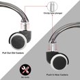 thumbnail image 4 of Office Chair Casters,replacement Wheels,anti-fall Function And Smooth Gliding,mute (5pcs/set,white), 4 of 5