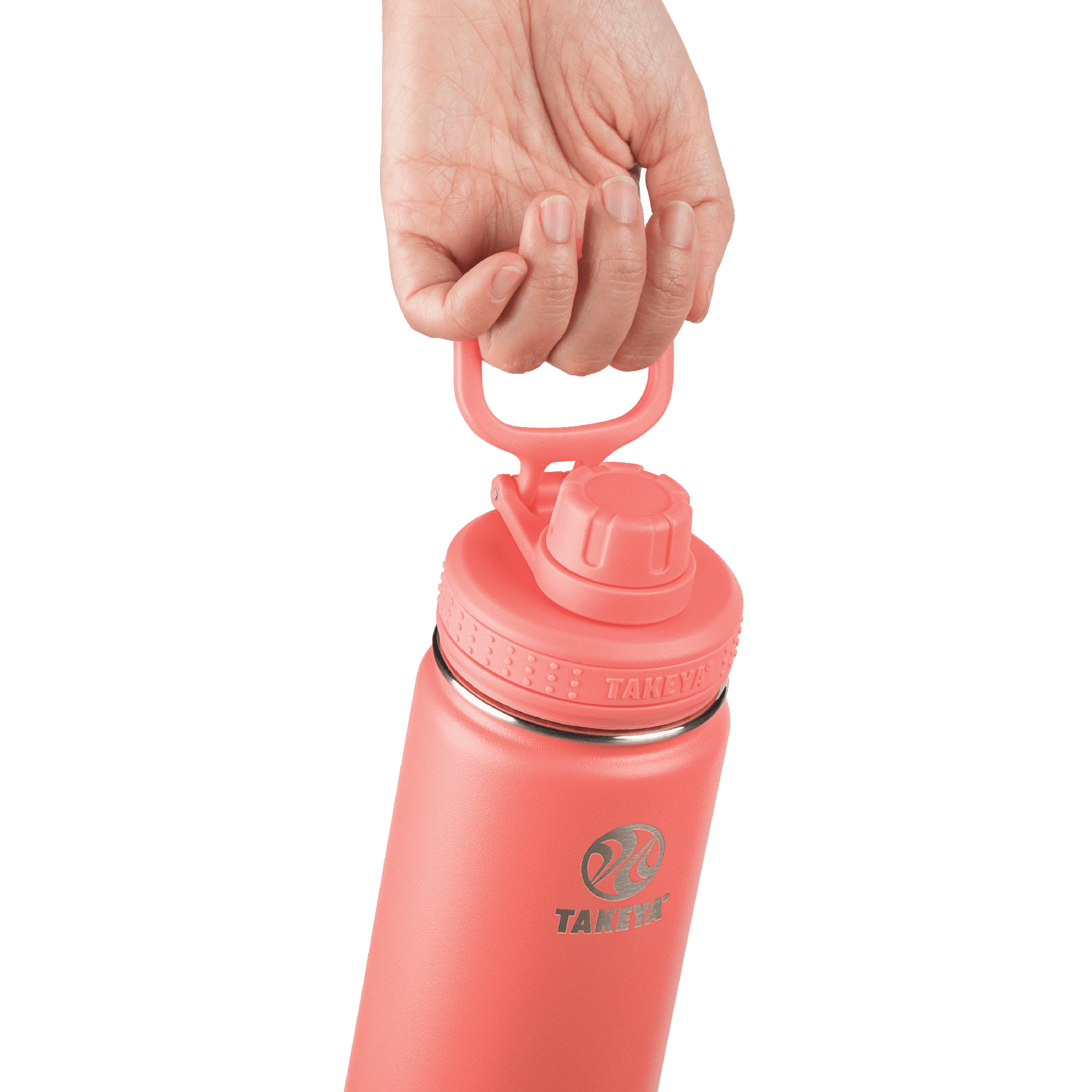 Takeya 18oz Actives Insulated Stainless Steel Water Bottle with Straw Lid - Lavender Fields
