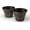 Gold Large, variant on Fancy Decorative French Country Look Plastic Planter 12X8" Flowerpot for Indoor, Outdoor, Garden, Patio, Office Ornaments, Home Decor, Long Lasting Reusable, Lightweight, Water Resistant