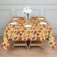 thumbnail image 3 of Autumn Fall Leaves Pattern Square Tablecloth,Waterproof Square Table Cover,Wipeable Spillproof Washable Table Cover for Home Kitchen Party Decor 42"X42"(107x107cm), 3 of 6