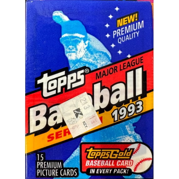 1993 Topps Series 1 pack of 15 cards includes 1 gold insert