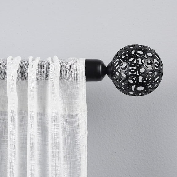 Exclusive Home Curtains 1" Globe Curtain Rod and Finial Set