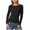 Black, variant on Womens Long Sleeve Thermal Shirts Womens Long Sleeve Shirts Crew Neck Stretchy Fitted Ribbed Tops Basic Base Layer Soft Thermal Undershirts Tee Wine,M