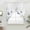 White, variant on White Daisy Blossom Swag Curtains for Kitchen/Bedroom/Living Room, Spring Graden Floral Butterflies Scalloped Curtains 63 Inch Long, Window Swag Topper Curtains Valances 2 Panels Set 36"x63"