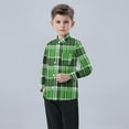 thumbnail image 6 of OKSALE Toddler Boys Button Down Western Shirt for 6 Months - 8 Years School Uniform Shirts Dressy Buffalo Plaid Tops Kids Boy Long Sleeve Blouse Gifts for Boys Age 7, 6 of 8