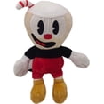 thumbnail image 3 of Set de muñecos de peluche Cuphead Mugman de 25 cm para regalo de cumpleaños para niños, 3 of 4