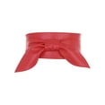 thumbnail image 1 of Cinturones Obi para Mujeres Talla Grande INSPIRE CHIC, Cinturón Anudado de Autoajuste, Cinturón Ancho para Vestidos, Rojo 25.59-28.35, 1 of 6