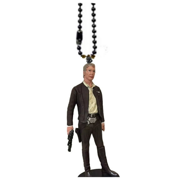 Han Solo Keychain Dangler Ornament OOAK Star Wars Force Awakens Pvc Figure Charm